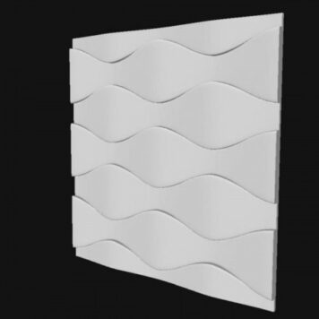 Форма 3D панель волна